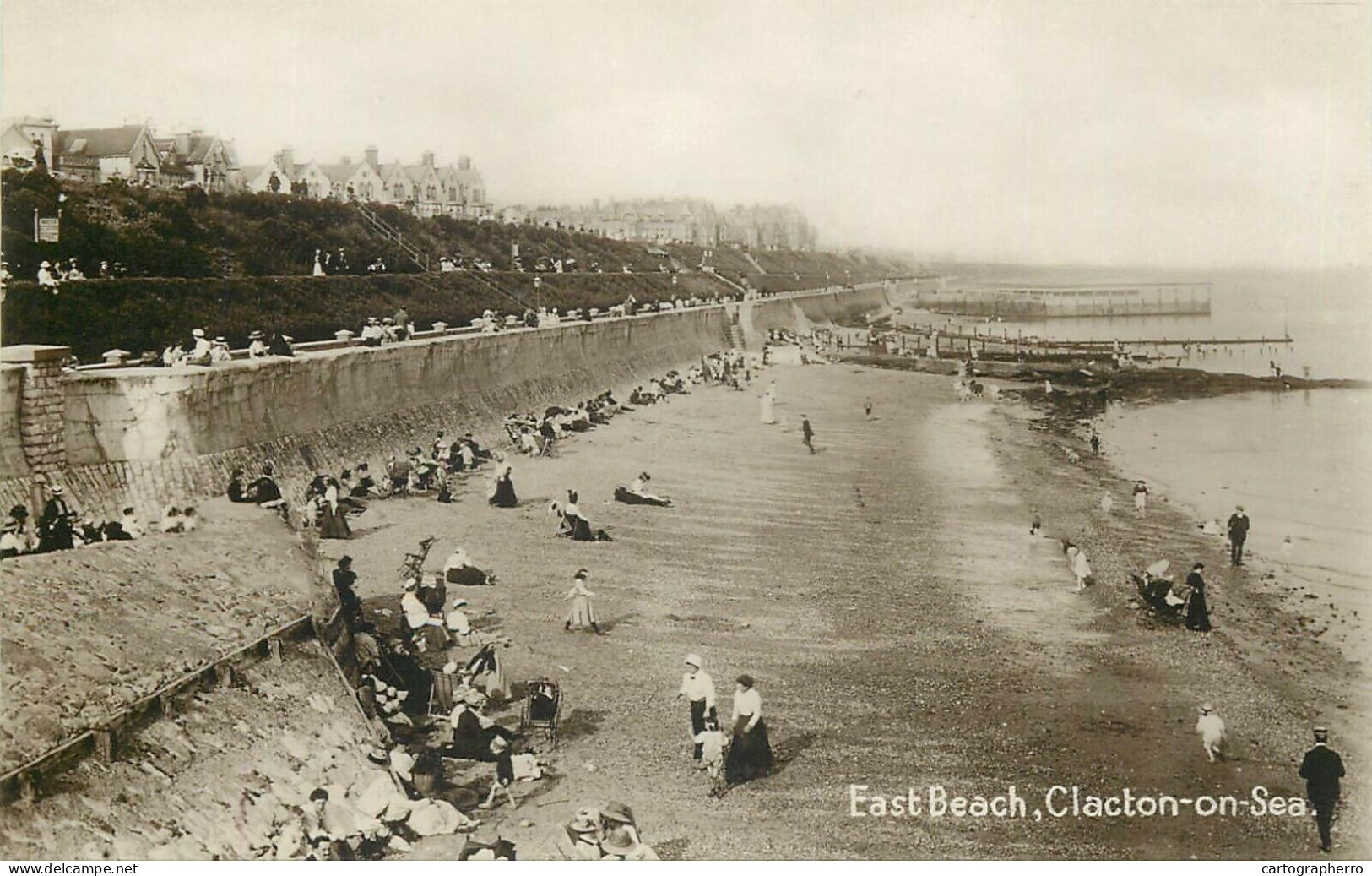 Clacton-on-Sea East Beach Real Photo - Clacton On Sea