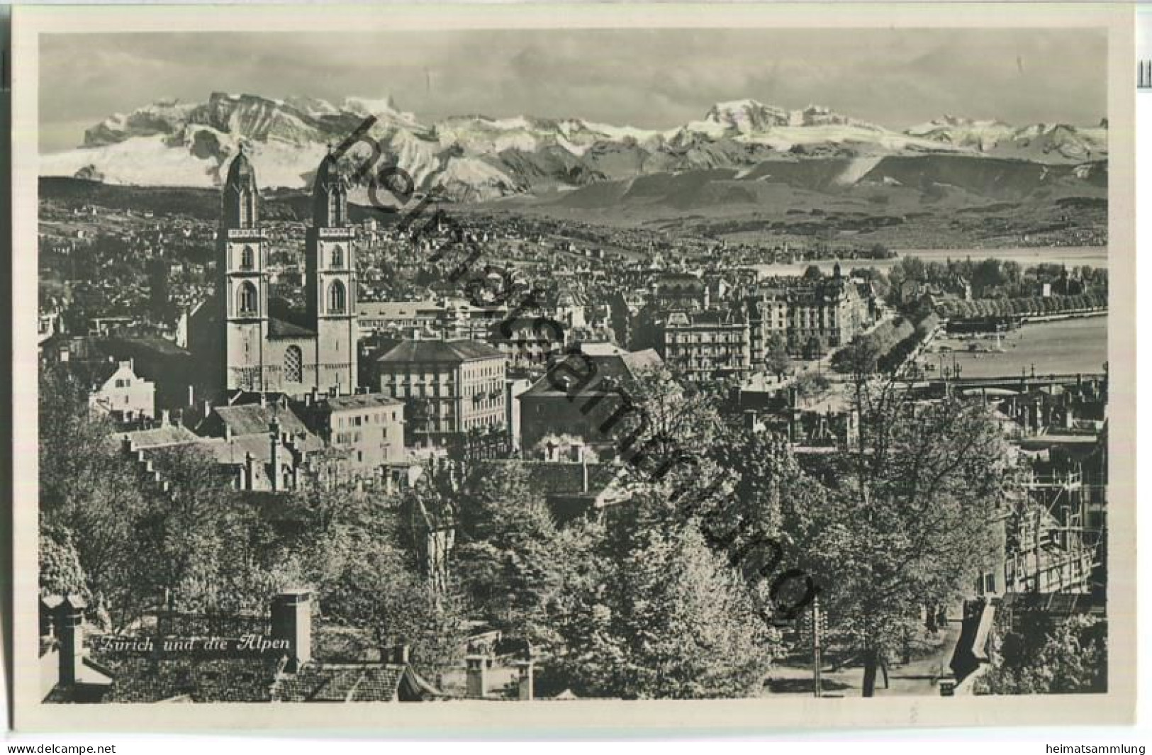 Zürich Und Die Alpen - Foto-Ansichtskarte - Wehrliverlag Kilchberg 30er Jahre - Kilchberg