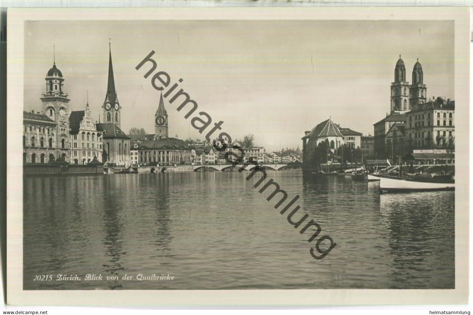 Zürich - Blick Von Der Quaibrücke - Wehrliverlag Kilchberg - Foto-Ansichtskarte 30er Jahre - Kilchberg