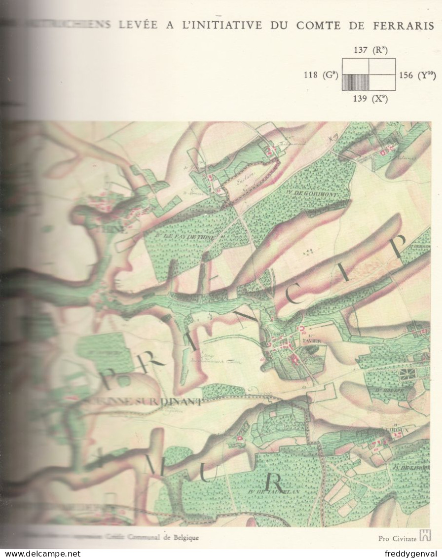 CHINAY CARTES DE CABINET DES PAYS BAS AUTRICHIENS LEVEES PAR LE COMTE FERRARIS REPRODUCTIONS - Otros & Sin Clasificación