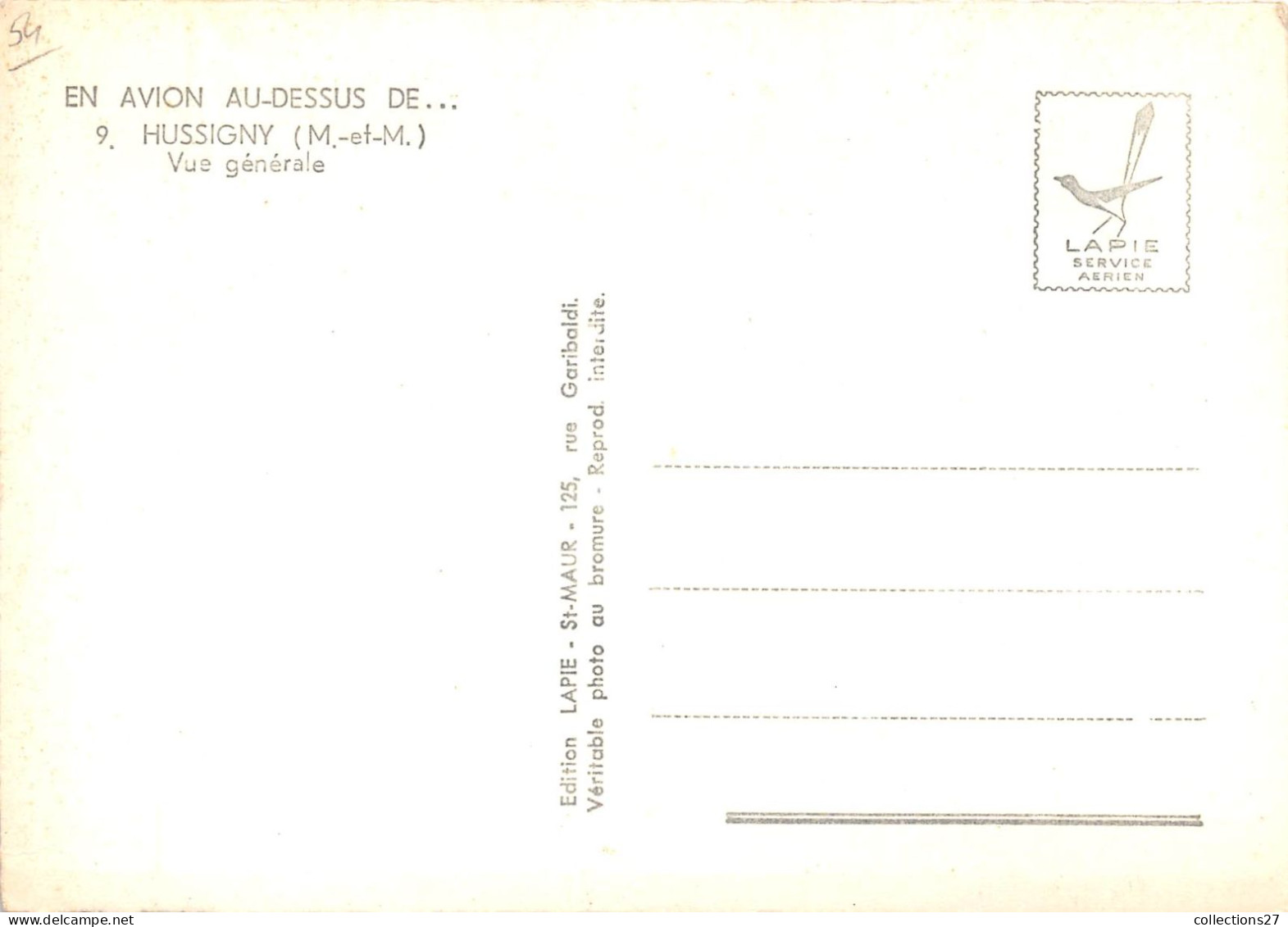 54-HUSSIGNY- VUE GENERALE DU CIEL - Andere & Zonder Classificatie