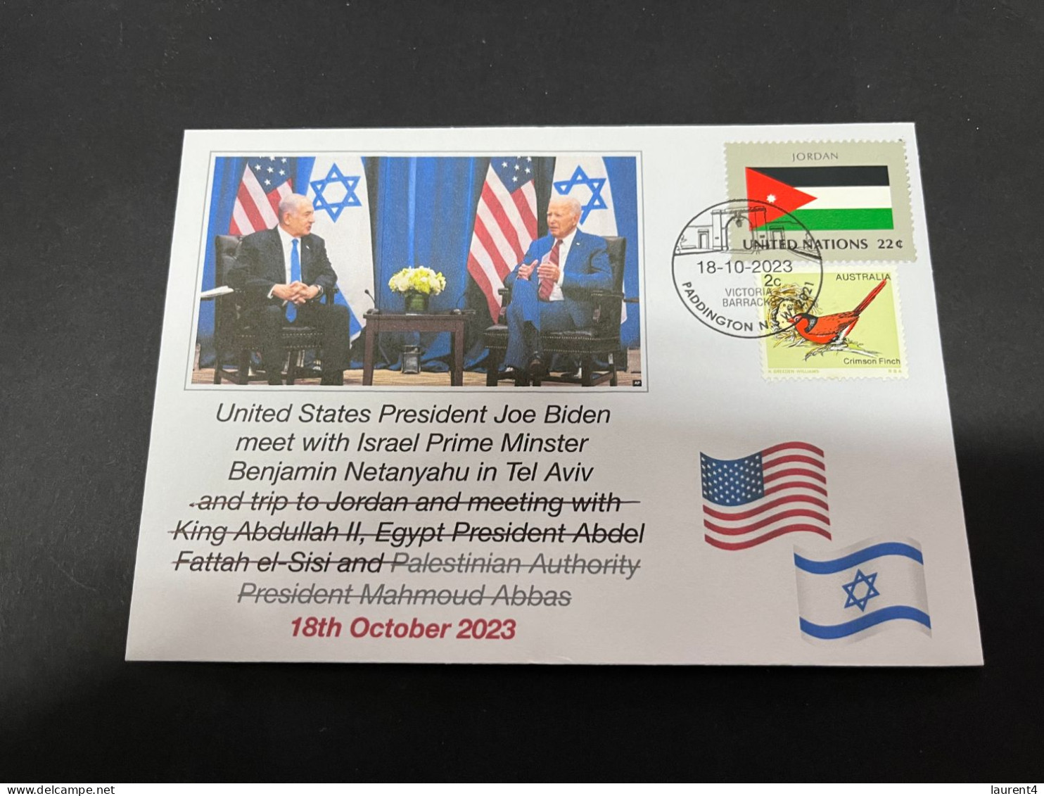 18-10-2023 (4 U 33) USA - President Biden Visit To Tel Aviv In Israel (during Gaza - Israel War) 18-10-2023 - Other & Unclassified