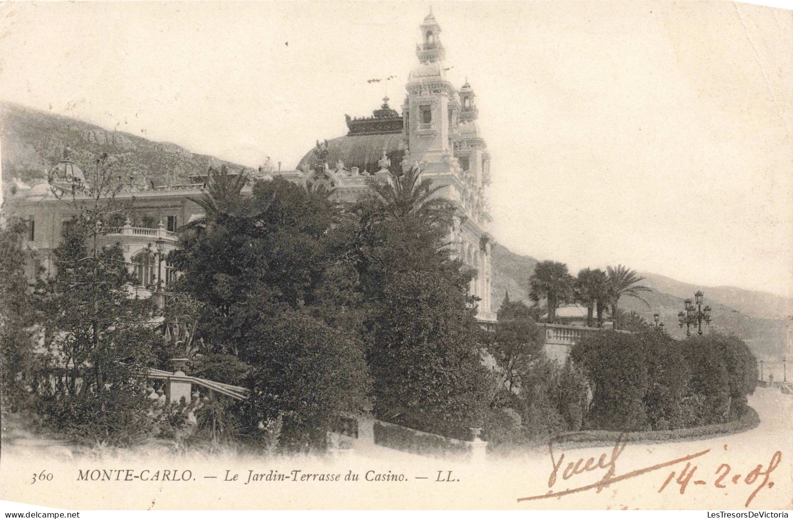 MONACO - Monte Carlo - Le Jardin-terrasse Du Casino - Carte Postale Ancienne - Monte-Carlo