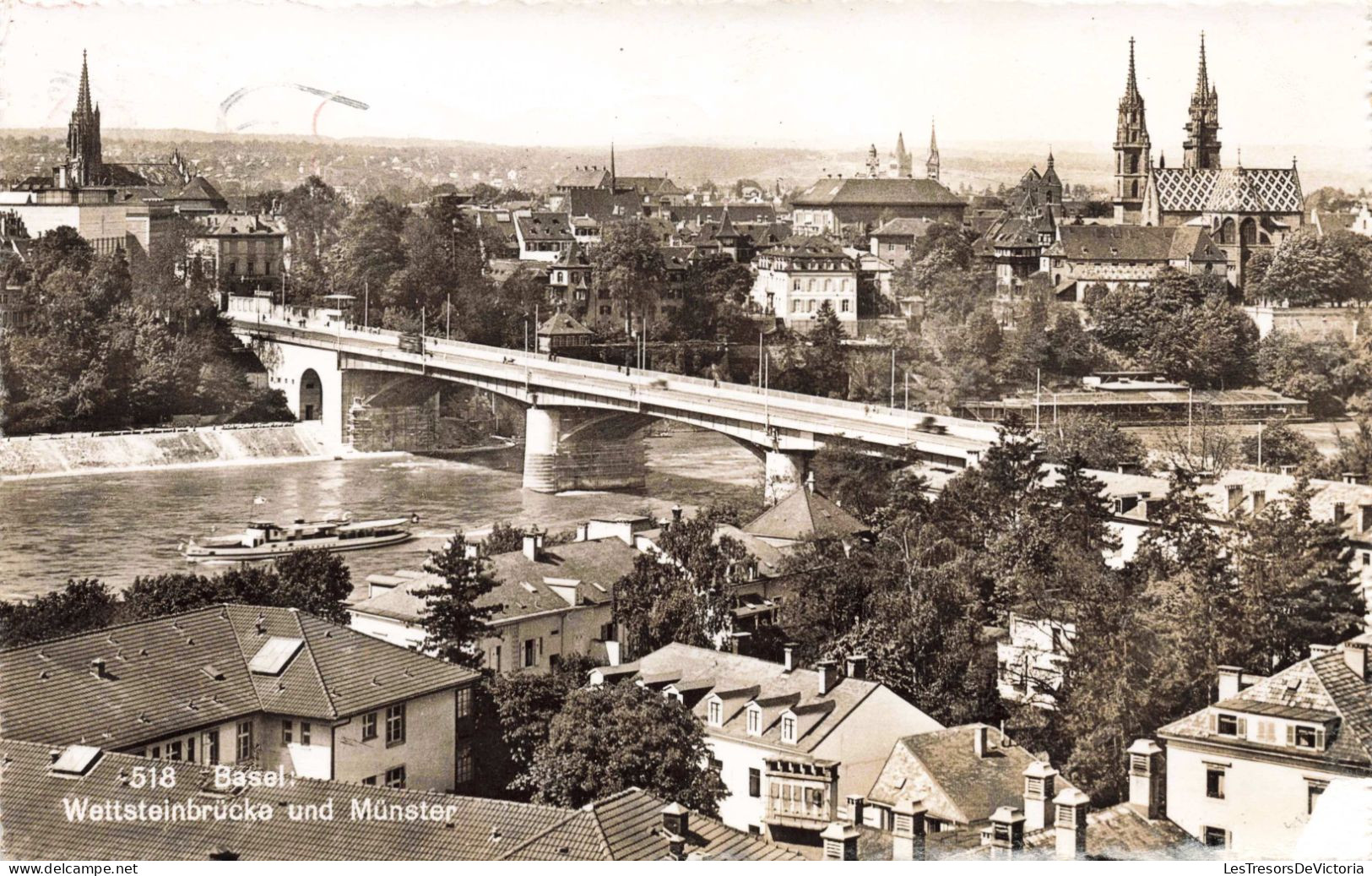 SUISSE - Basel - Wettseinbrücke Und Munster - Carte Postale Ancienne - Bâle