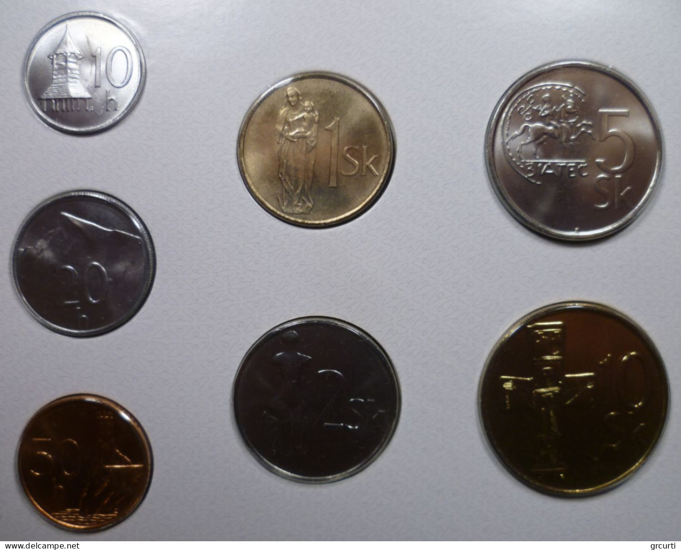Slovacchia - Monetazione Pre-Euro - Anni Misti - 10, 20 E 50 Halierov, 1, 2, 5 E 10 Korun - Slovakia