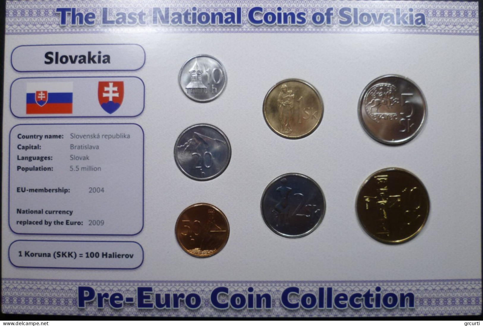 Slovacchia - Monetazione Pre-Euro - Anni Misti - 10, 20 E 50 Halierov, 1, 2, 5 E 10 Korun - Slovaquie