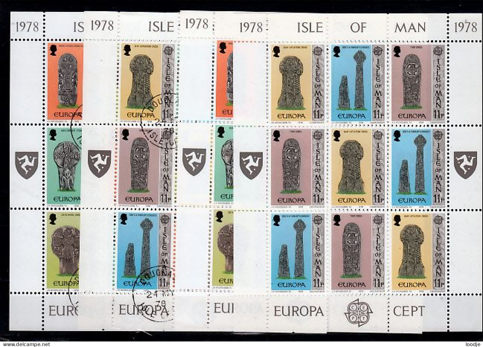 Man (Eiland)  Kleinbogen Europa Cept 1978 Postfris+ Gestempeld - 1978
