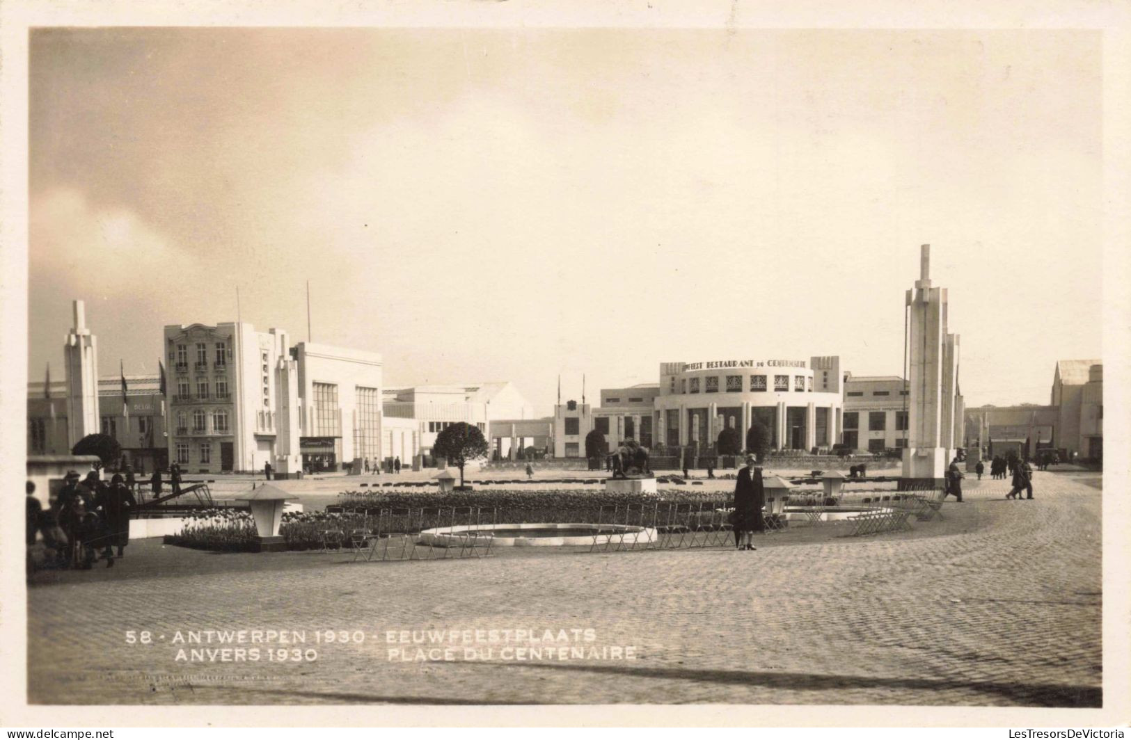 BELGIQUE - Antwerpen - Place Du Centenaire - Carte Postale Ancienne - Antwerpen