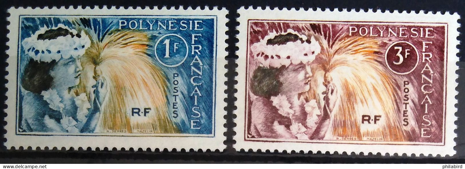 POLYNESIE FRANCAISE                          N° 27/28                       NEUF* - Used Stamps
