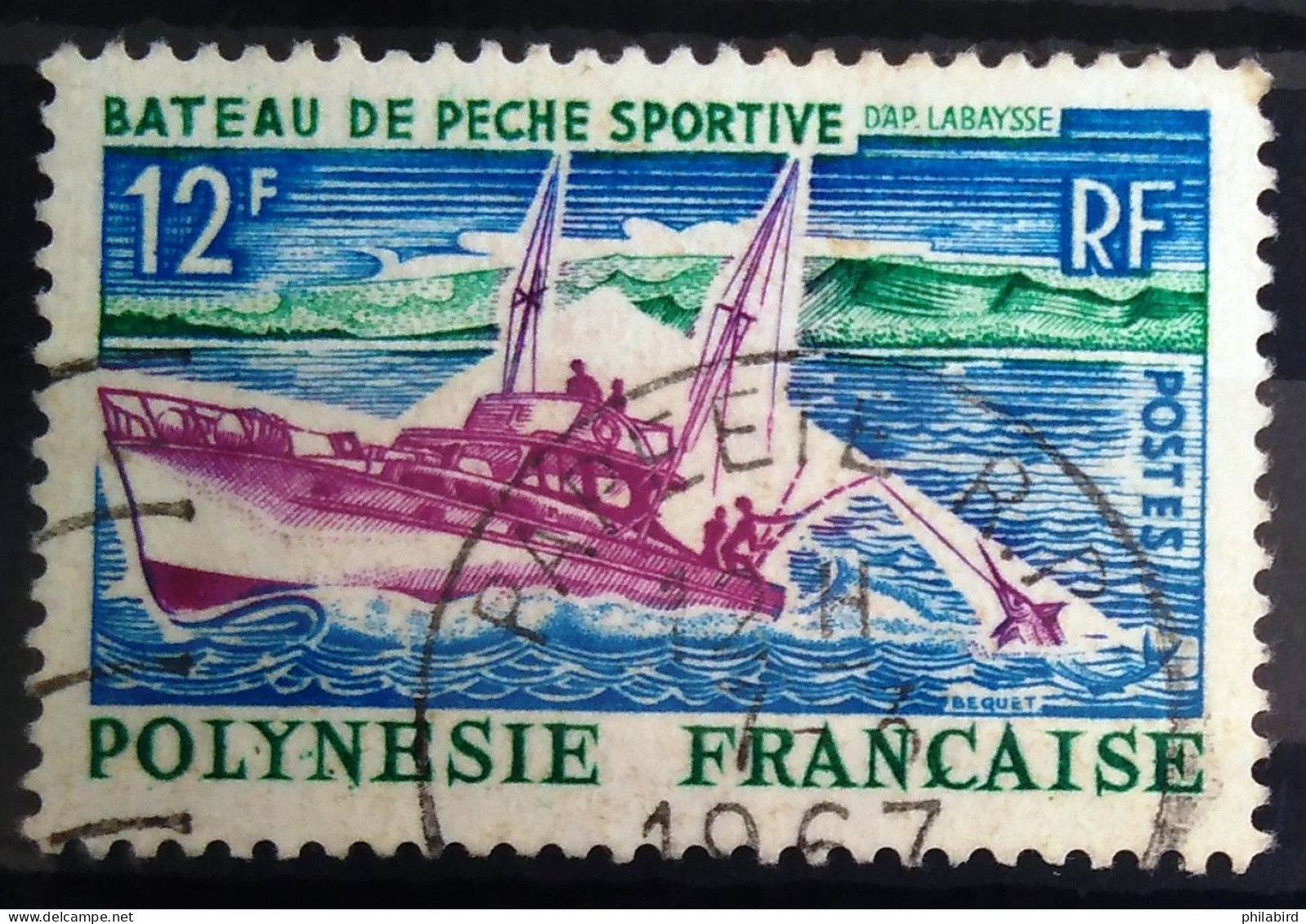 POLYNESIE FRANCAISE                          N° 38                       OBLITERE - Used Stamps
