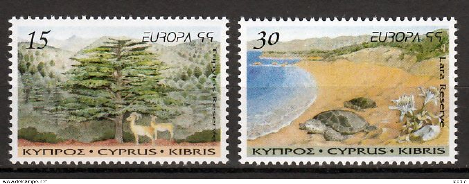 Cyprus Europa Cept 1999 Postfris - 1999