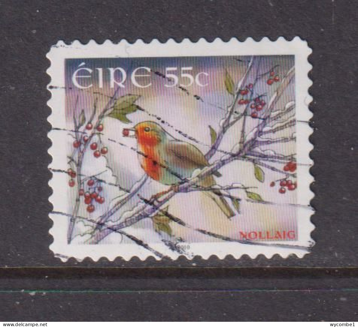 IRELAND  -  2010  Christmas  55c  Self Adhesive  Used As Scan - Usados