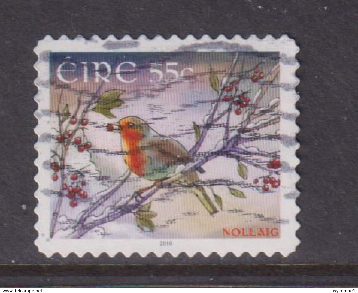 IRELAND  -  2010  Christmas  55c  Self Adhesive  Used As Scan - Usados