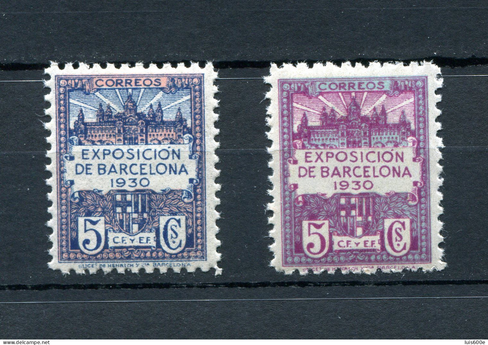 1930.ESPAÑA.BARCELONA.EDIFIL 7/8**.NUEVOS SIN FIJASELLOS(MNH).CATALOGO 23 - Barcelona