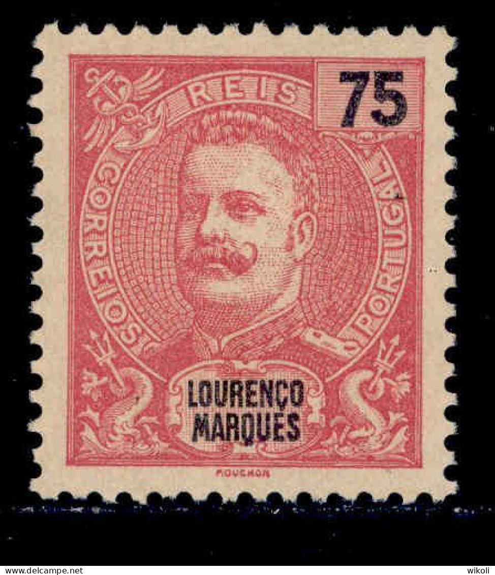 ! ! Lourenco Marques - 1898 D. Carlos 75 R - Af. 39 - No Gum - Lourenzo Marques