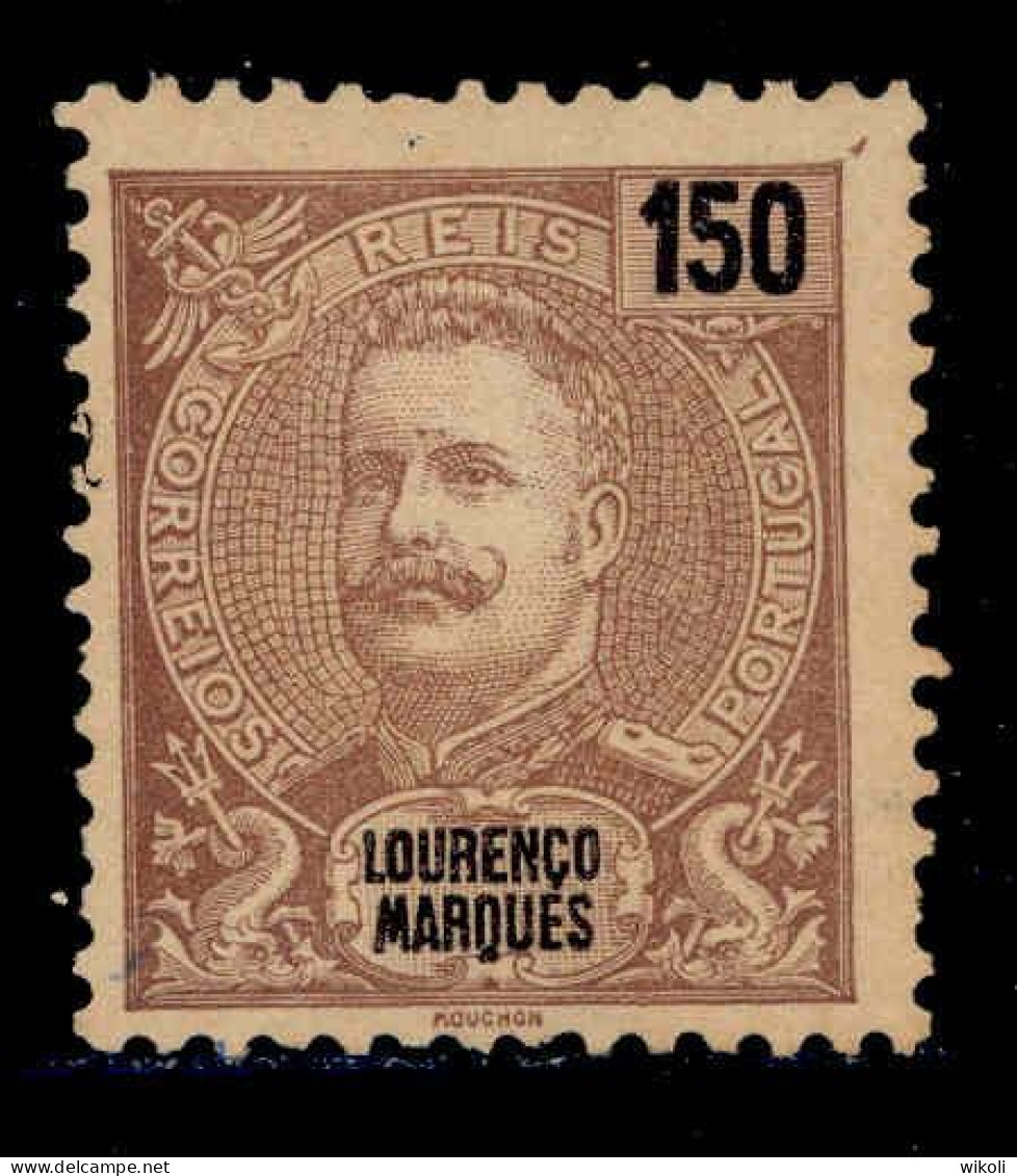 ! ! Lourenco Marques - 1898 D. Carlos 150 R - Af. 42 - No Gum - Lourenco Marques