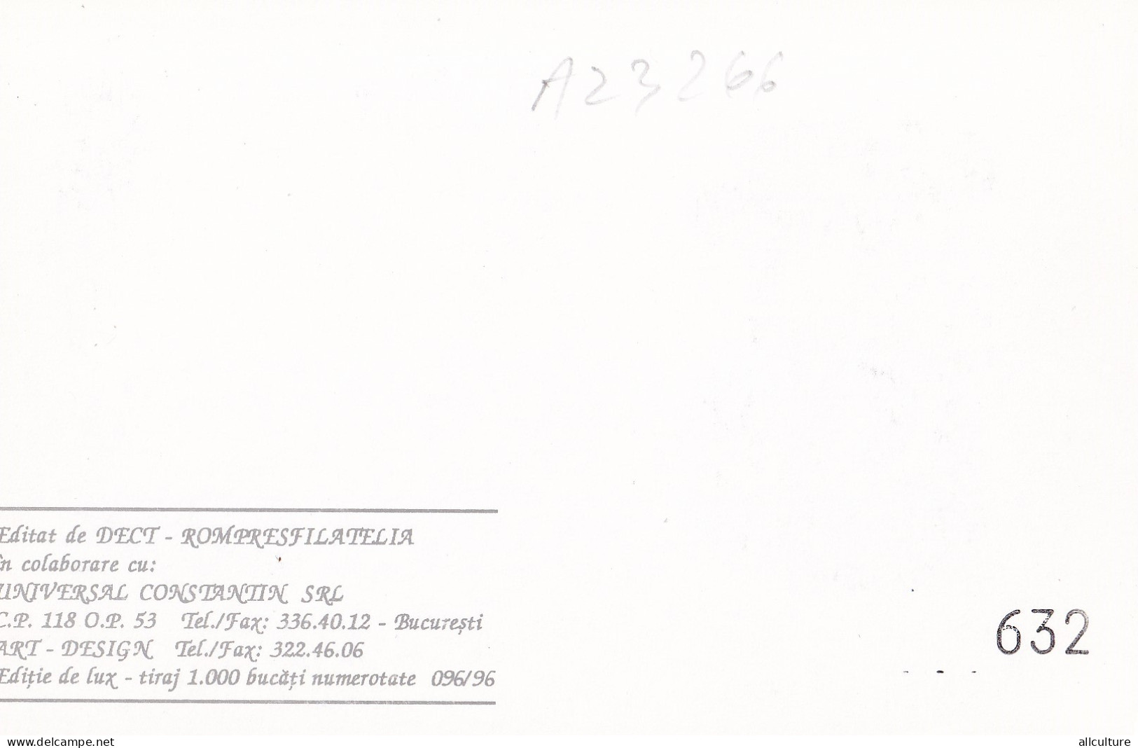 A23266   - MUSHROOM  Champignons  "RUSSULA EMETICA  " Entier Postal,stationery Card  1996  - Hongos