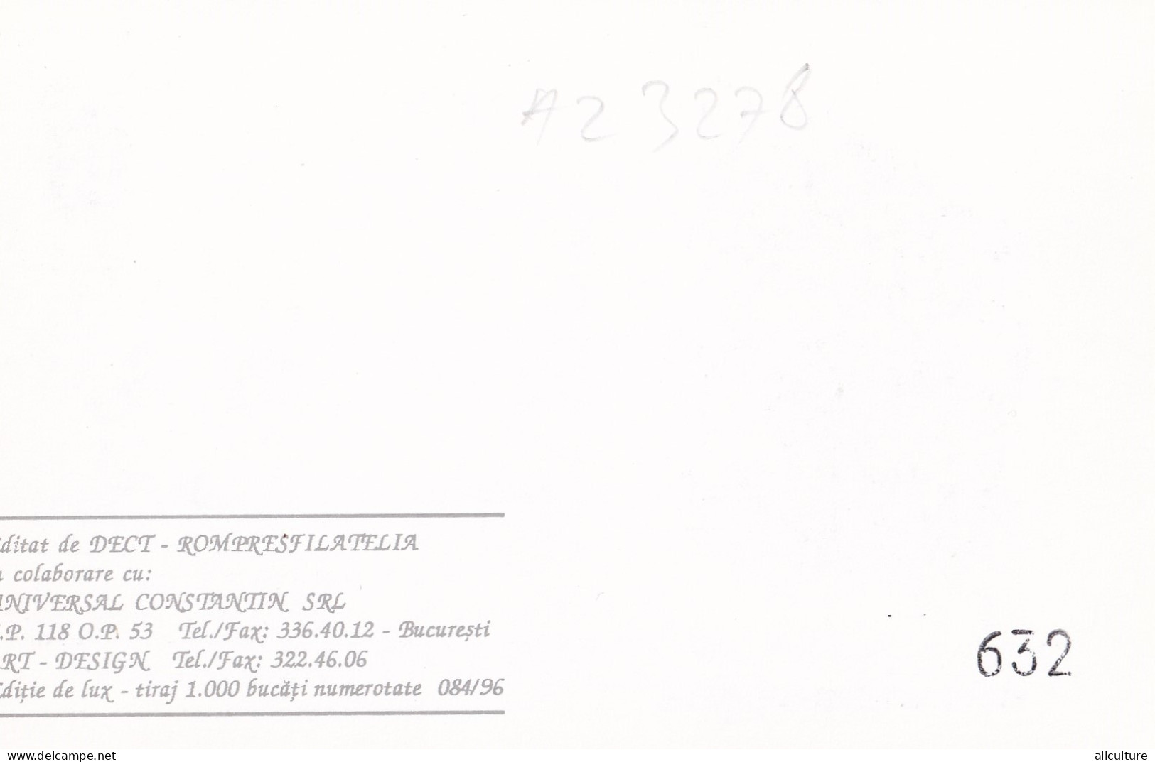 A23278  - MUSHROOM  Champignons  "BOLETUS AEREUS BULL  " Entier Postal,stationery Card  1996  - Champignons