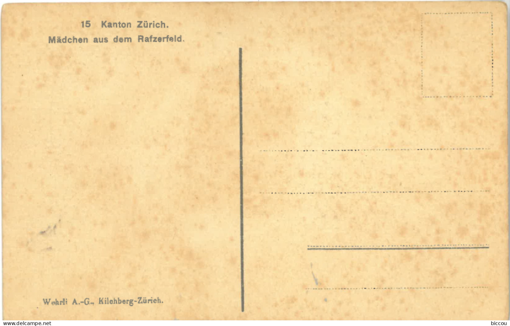 Cpa Kanton Zurich - Madchen Aus Dem Rafzerfeld N° 15 - Rafz