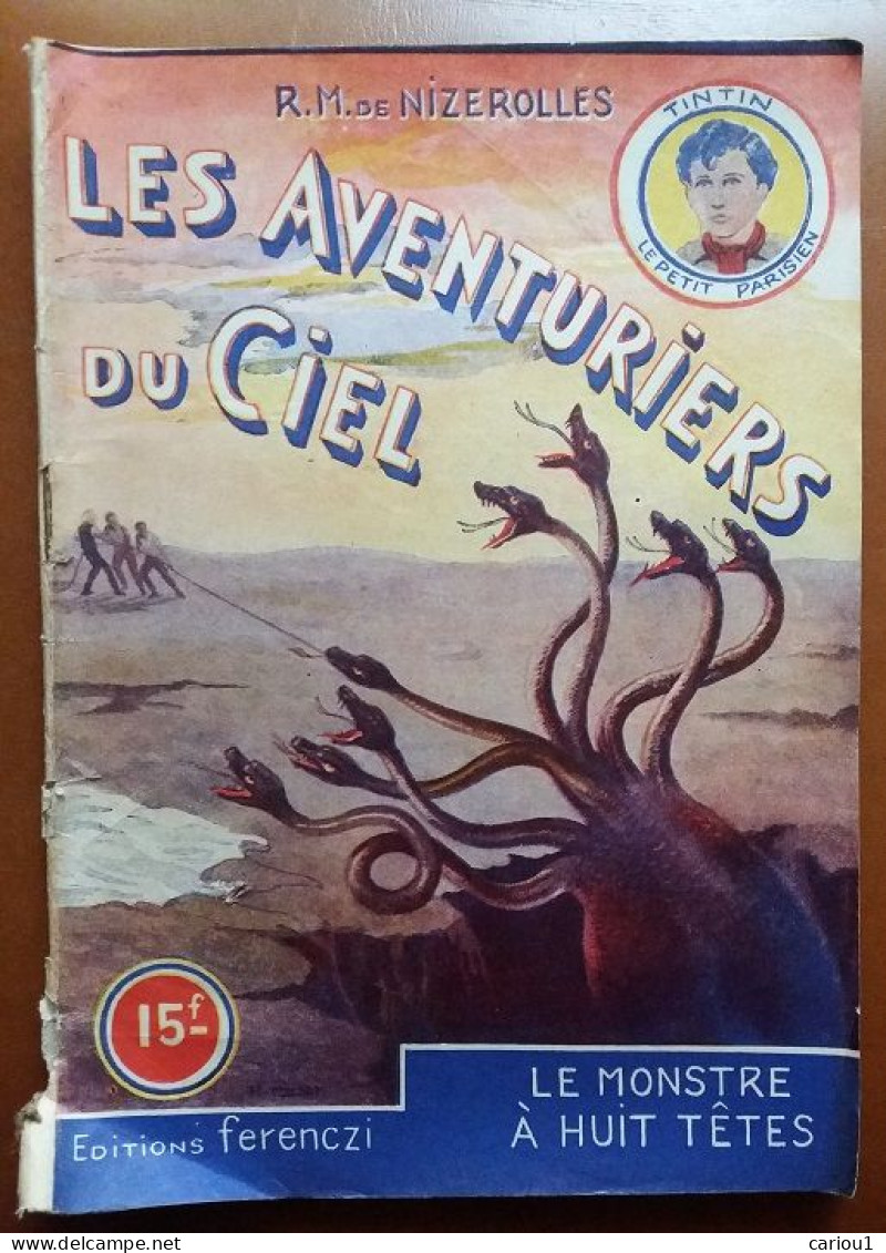 C1 Nizerolles LES AVENTURIERS DU CIEL # 12 Le Monstre A Huit Tetes 1950 SF PORT INCLUS France - Before 1950