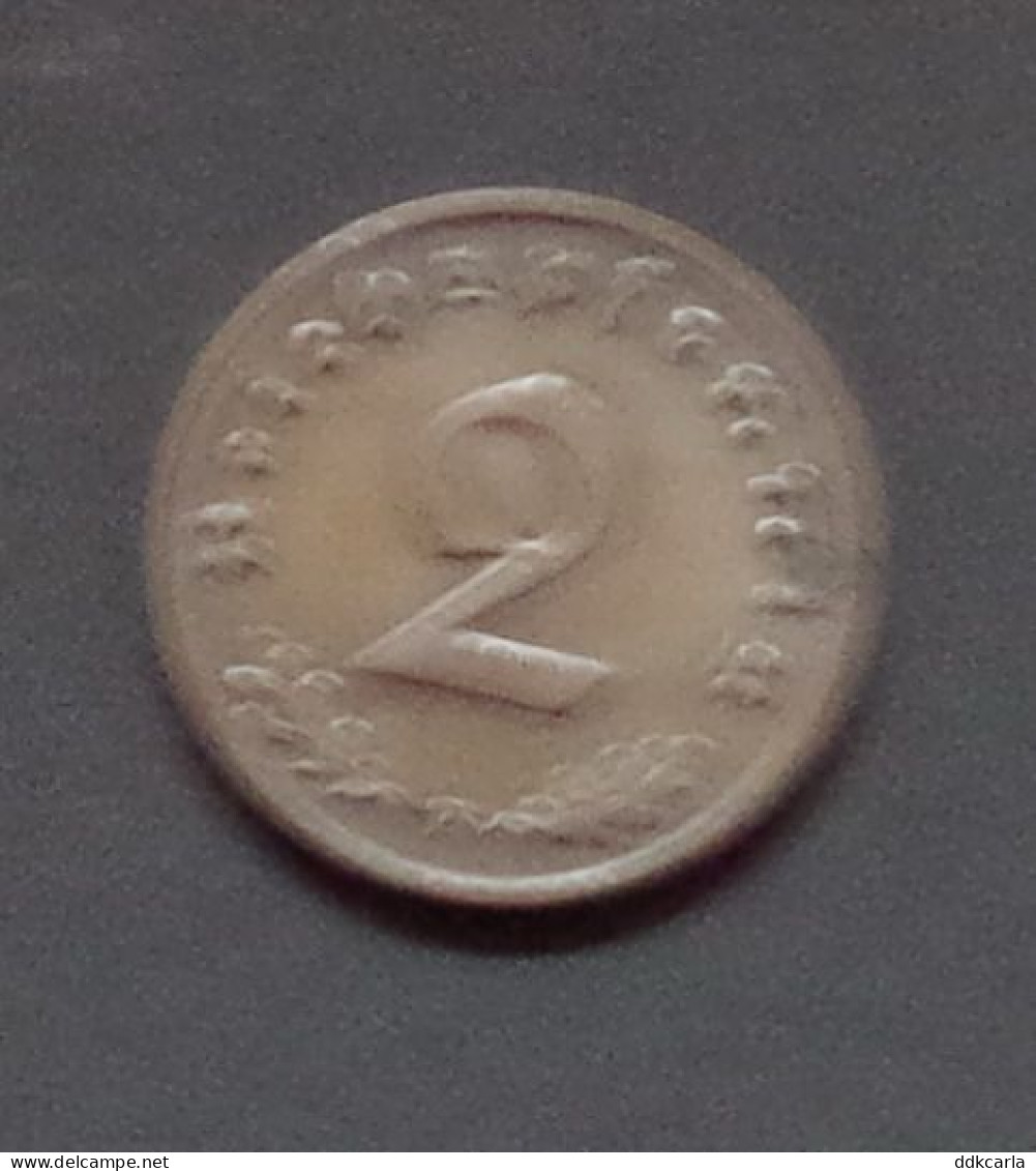 3e Reich 2 Pfennig  1936 F  Seltene - 2 Reichspfennig