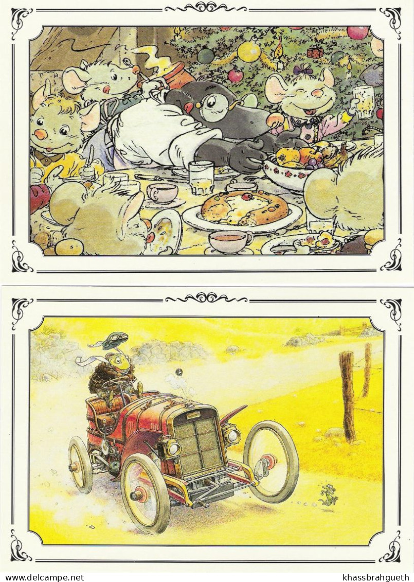 PLESSIX - LOT 4 CARTES POSTALES + LOT 3 MARQUE-PAGES - Illustrators P - R