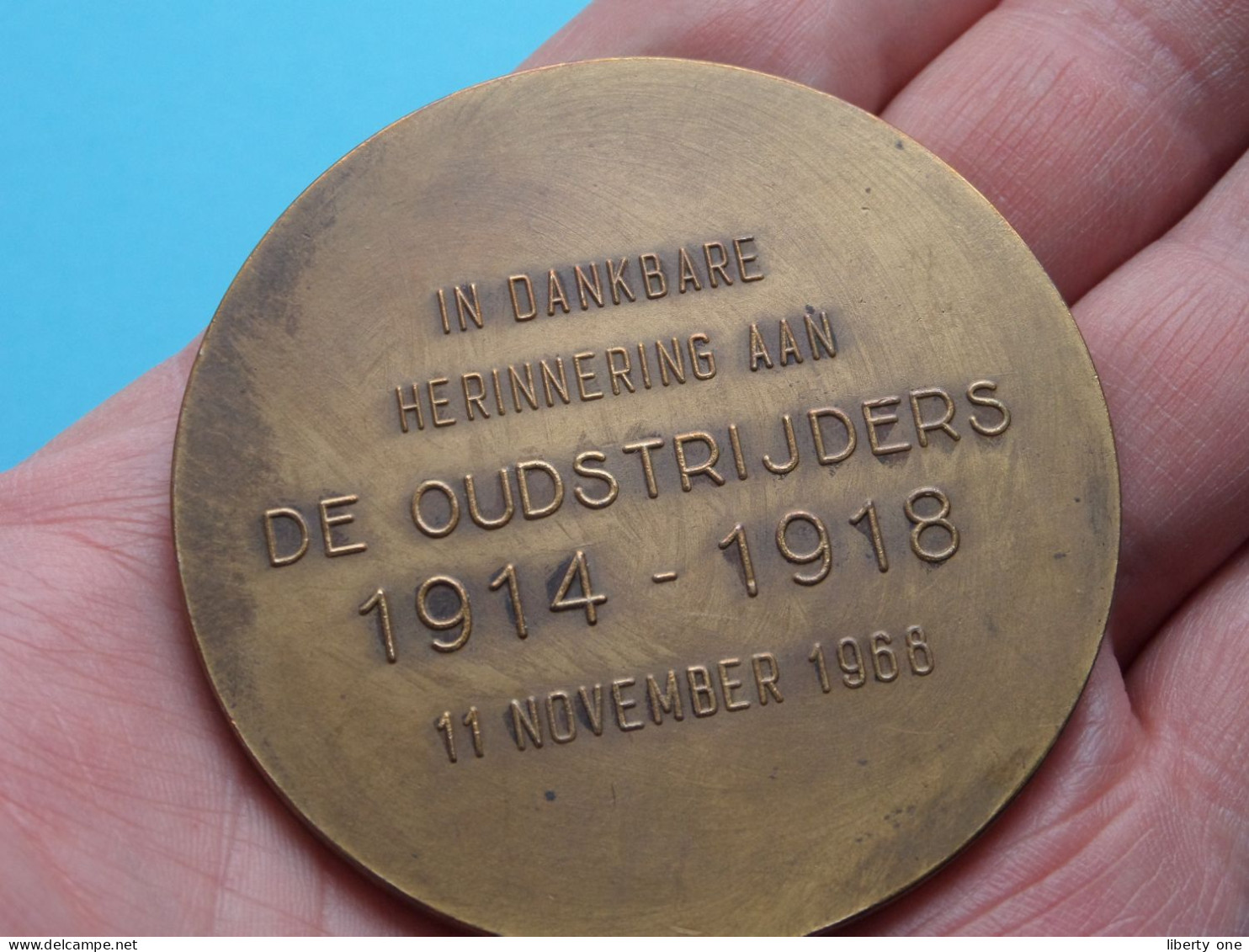 MERKSEM - In Dankbare Herinnering Aan DE OUDSTRIJDERS 1914 - 1918 ( 11 November 1968 > Zie SCANS ) 6 Cm. / 81 Gr.! - Altri & Non Classificati