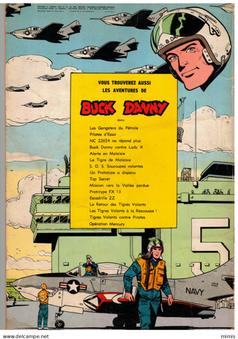 Les Aventures De Buck Danny   "LES VOLEURS DE SATELLITES"  E.O. 1964 - Buck Danny