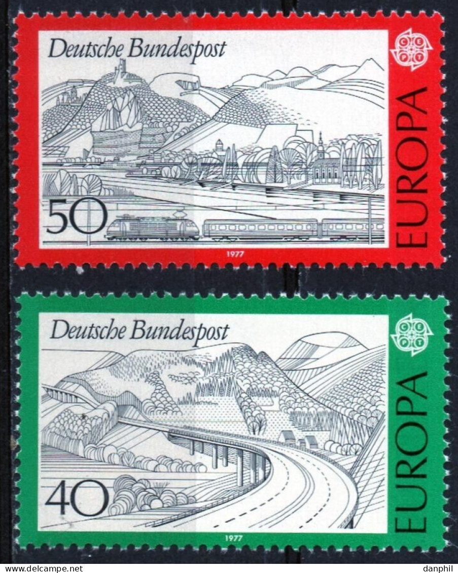 Germany 1977 Europa CEPT (**)  Mi 934-35 M€ 1,60; Y&T 781-82 - € 2,30 - 1977