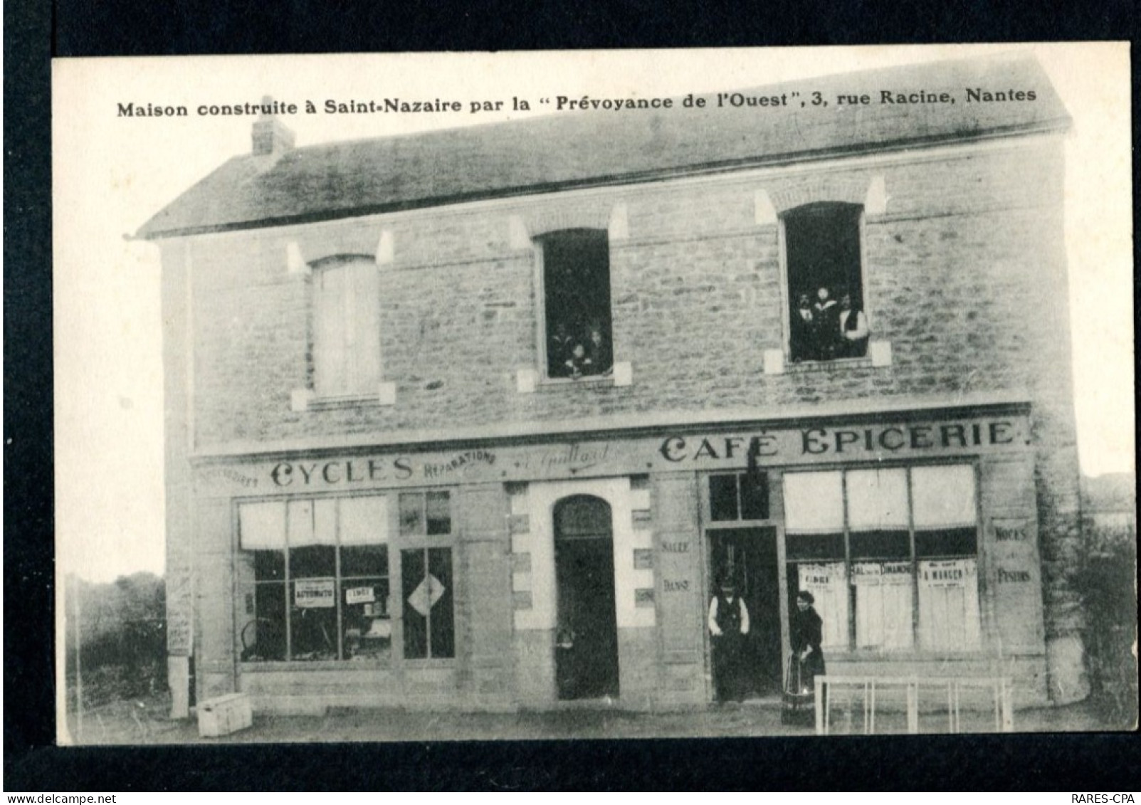 44 SAINT NAZAIRE - Ets GUILLAUD - CAFE EPICERIE - MAISON CONSTRUITE PAR LA "PREVOYANCE DE L'OUEST - RCPA 14 - Saint Nazaire