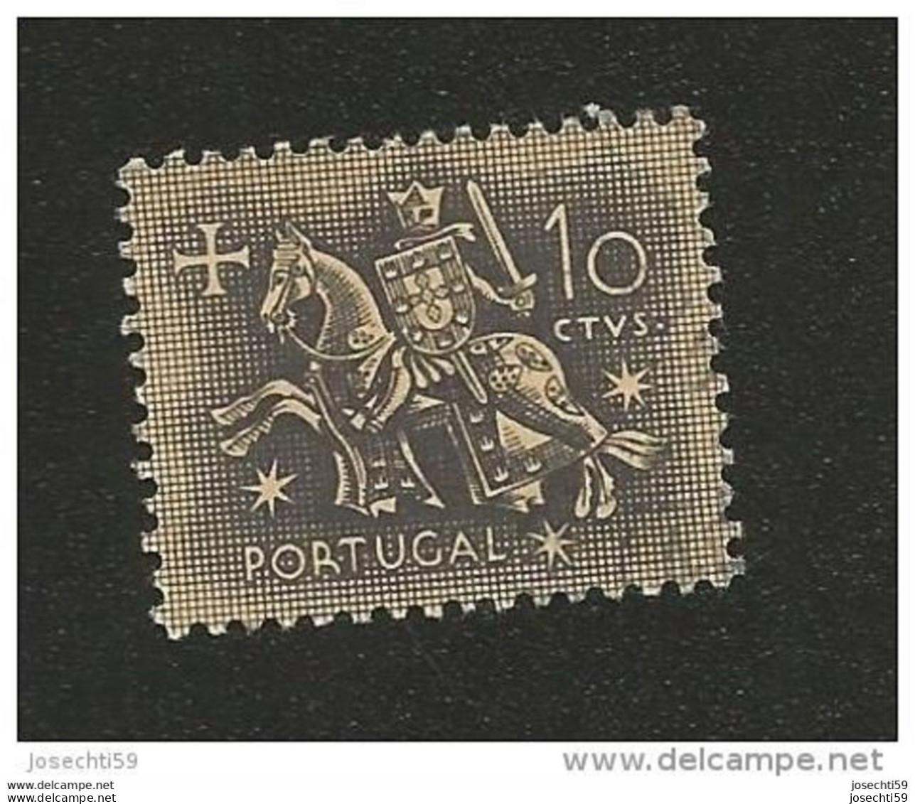 N° 775 Sceau Du Roi Denis 10c  Timbre   Portugal Oblitéré 1953 - Used Stamps