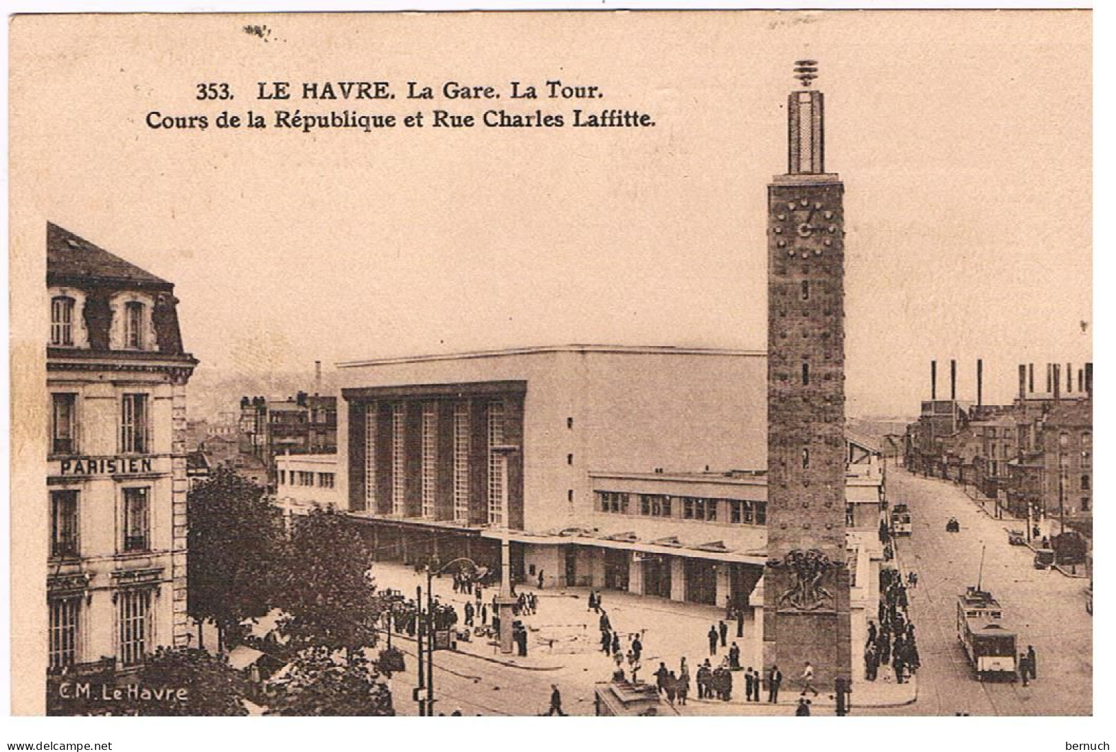 CPA LE HAVRE La Gare - Bahnhof