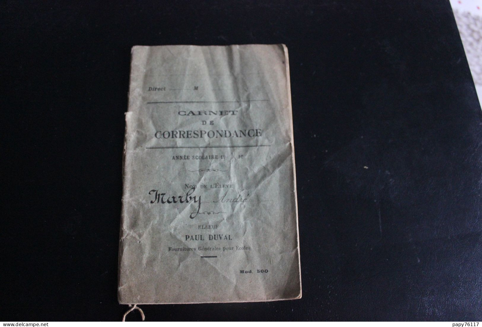 Carnet De Correspondance  1929 A 1930 Ref 1 - Diplômes & Bulletins Scolaires