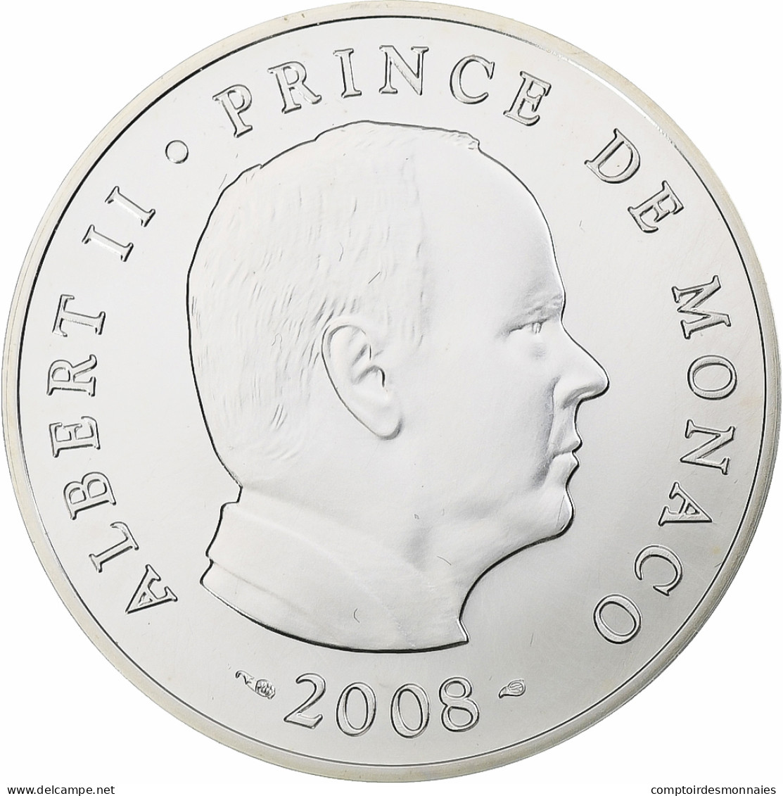 Monaco, Albert II, 5 Euro, 2008, Monnaie De Paris, BU, FDC, Argent - Monaco