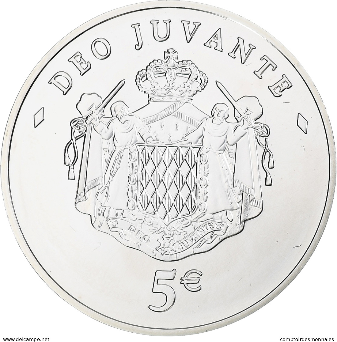 Monaco, Albert II, 5 Euro, 2008, Monnaie De Paris, BU, FDC, Argent - Monaco