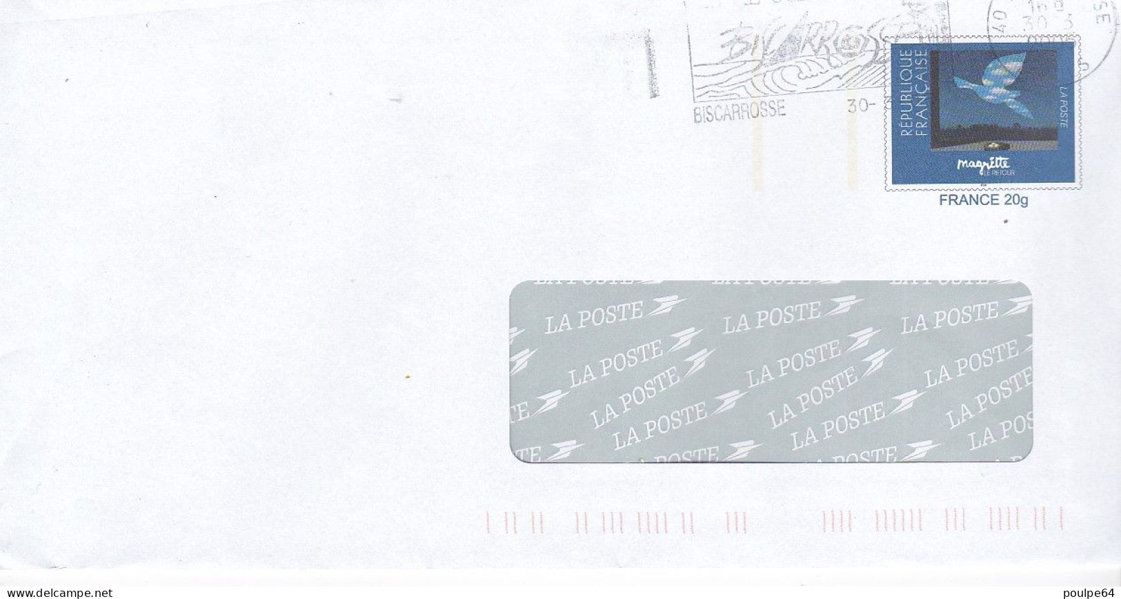 Vignette Sur Lettre " Magritte Le Retour " -  " Timbre Pré Imprimé " - Druckbare Briefmarken (Montimbrenligne)