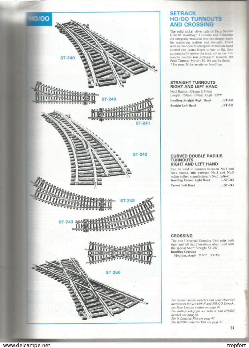 CATALOGUE  ANGLAIS PECO Train Electrique Jouet Accessoires  60 Pages - Livres Sur Les Collections