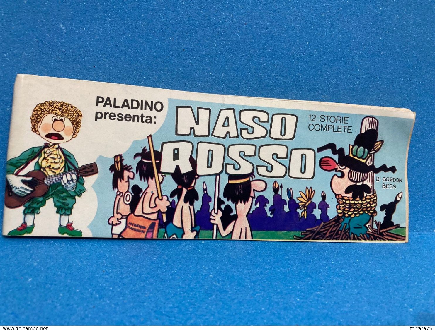 GORDON BESS: COMIC ART PALADINO NASO ROSSO REDEYE 12 STORIE COMPLETE 1970 FUMETTO STRISCIA. - Humoristiques