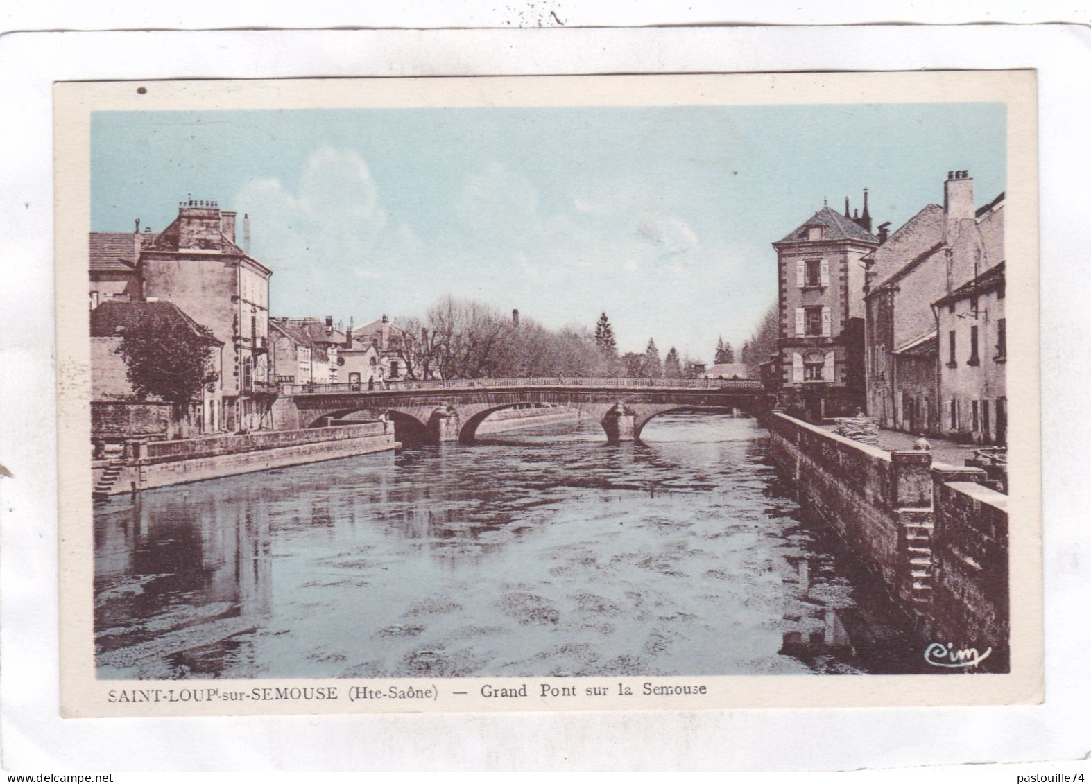 CPA :  14 X 9  -  SAINT-LOUP-sur-SEMOUSE  -  Grand  Pont  Sur La  Semouse - Saint-Loup-sur-Semouse