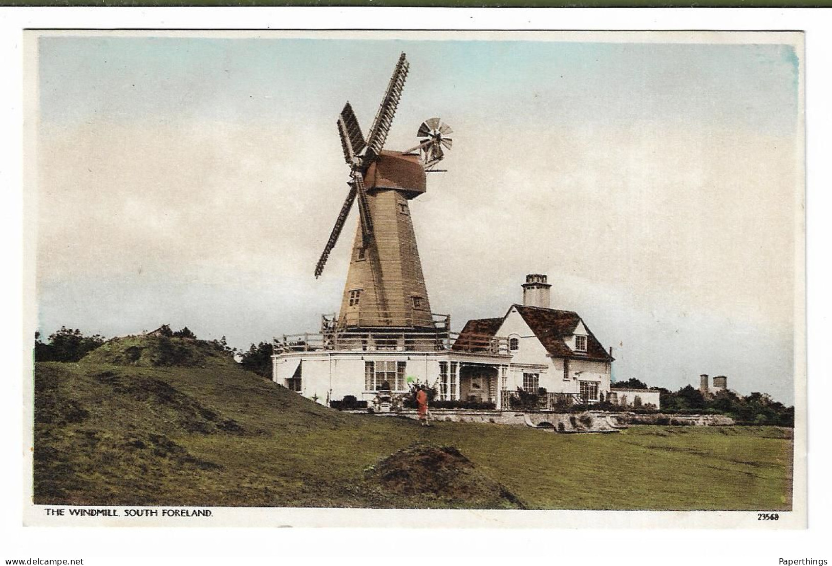 Postcard, Kent, Dover, St. Margarets-at-Cliffe, South Foreland, The Windmill, House, Landscape. - Dover