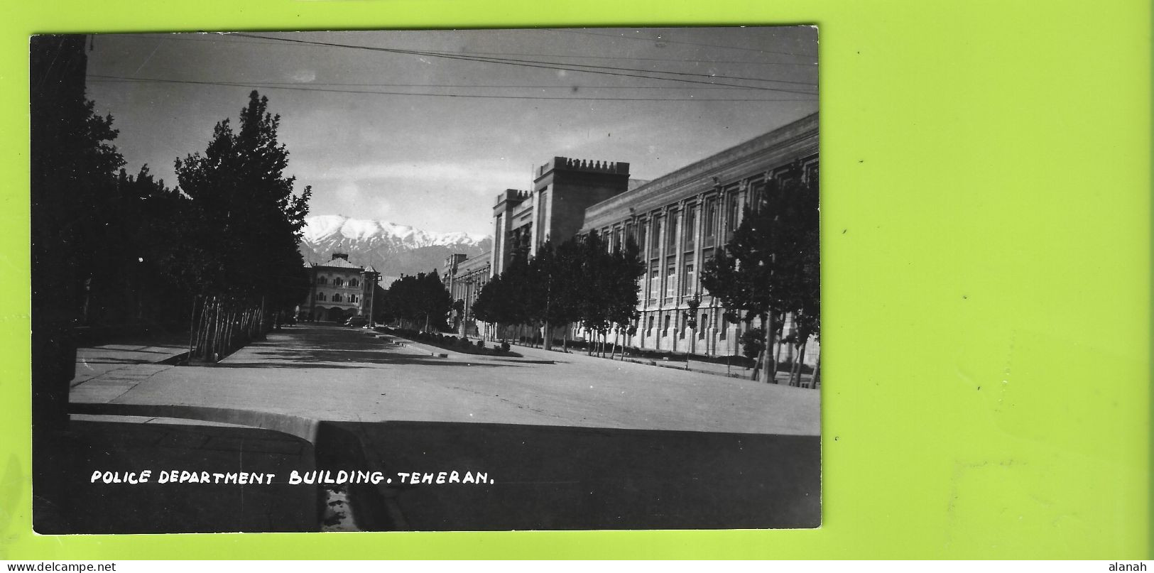 TEHERAN Carte Photo Police Departement Building Iran - Irán