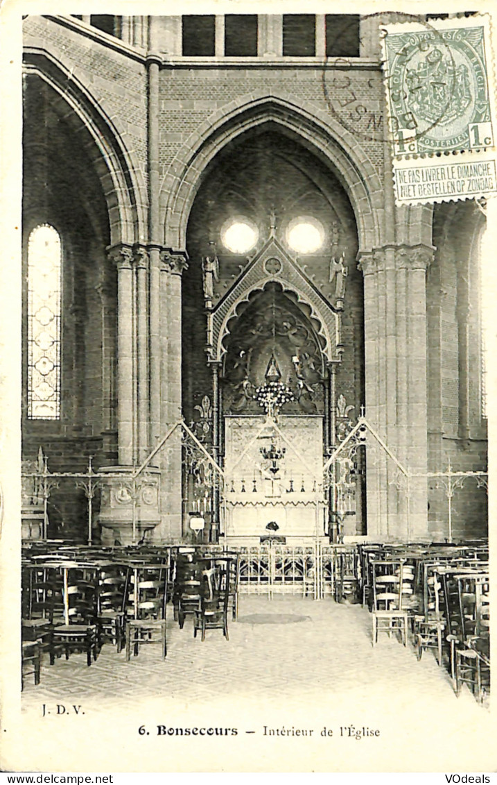 Belgique - Hainaut - Bonsecours - Intérieur De L'Eglise - Peruwelz