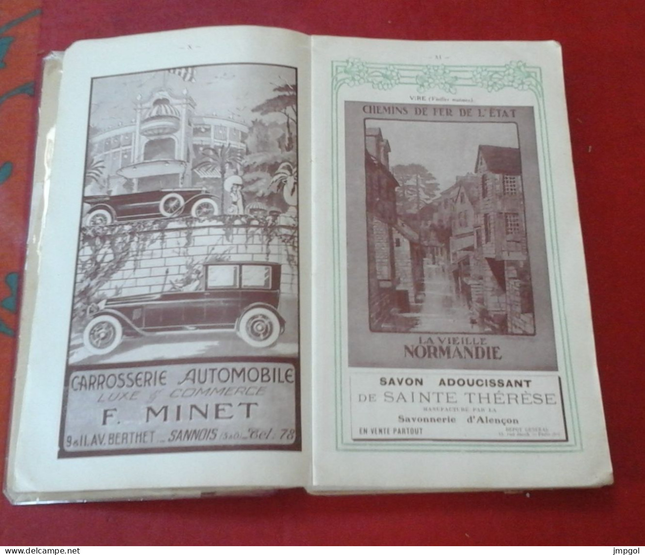 Livret Guide Officiel Chemins De Fer De L'Etat 1923 Normandie Bretagne Jersey Londres Tourisme Horaires Trains Bateaux - Europe