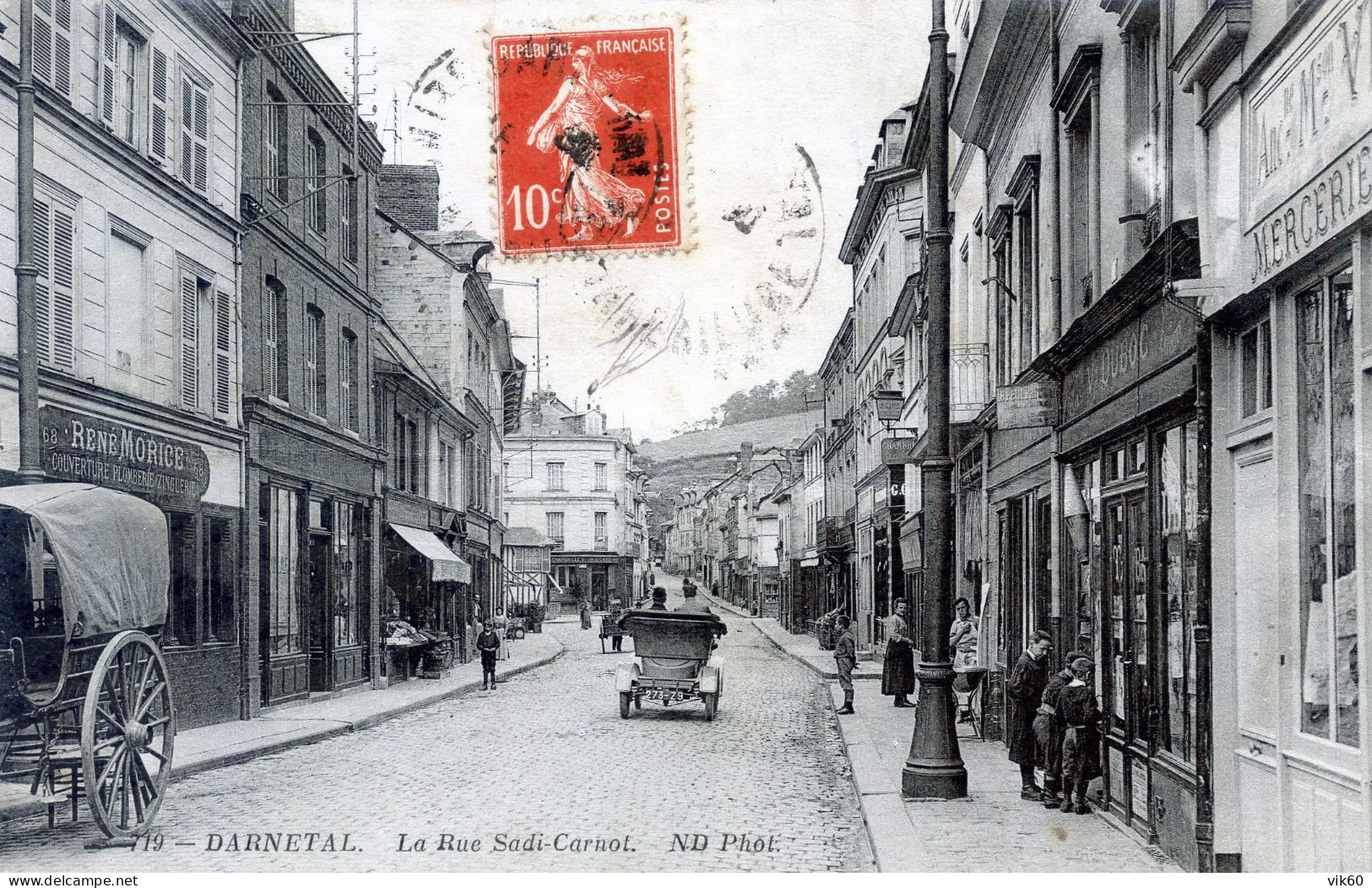 76  DARNETAL   LA RUE SADI CARNOT - Darnétal