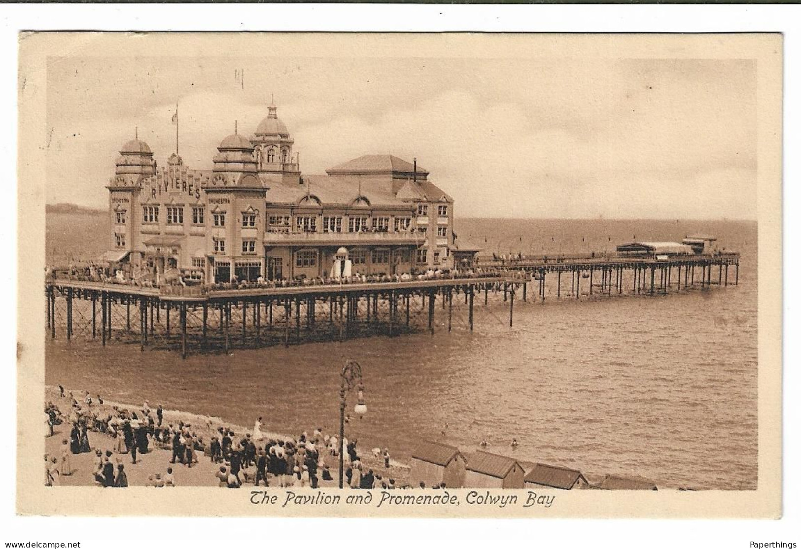 Postcard, Wales, Denbighshire, Colwyn Bay, The Pavilion And Promenade. - Denbighshire