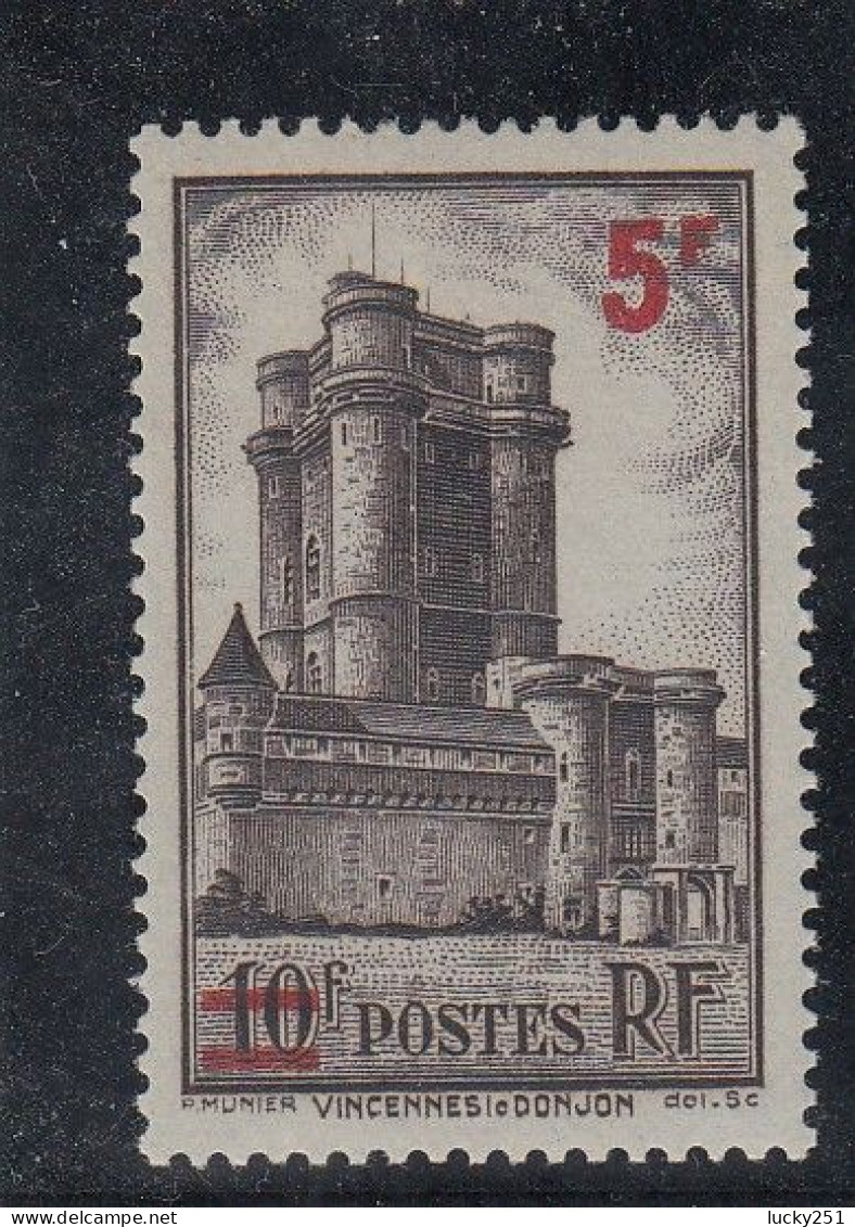 France - Année 1940-41  - N° YT 491 - Donjon Du Château De Vincennes - Surchargé - Nuevos