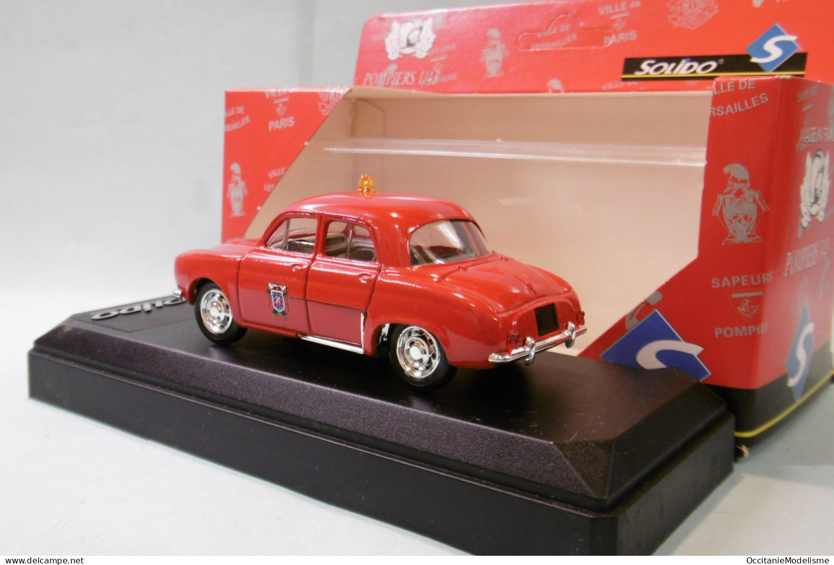 Solido - RENAULT DAUPHINE 1961 Pompiers Réf. 4805 BO 1/43 - Solido