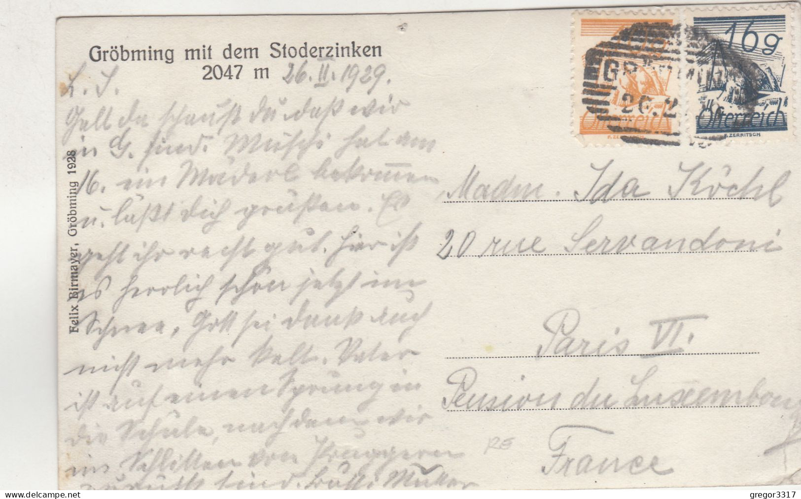 D6448) GRÖBMING - Steiermark - Sehr Alte FOTO AK - Häuser U. Stoderzinken 1929 - Gröbming