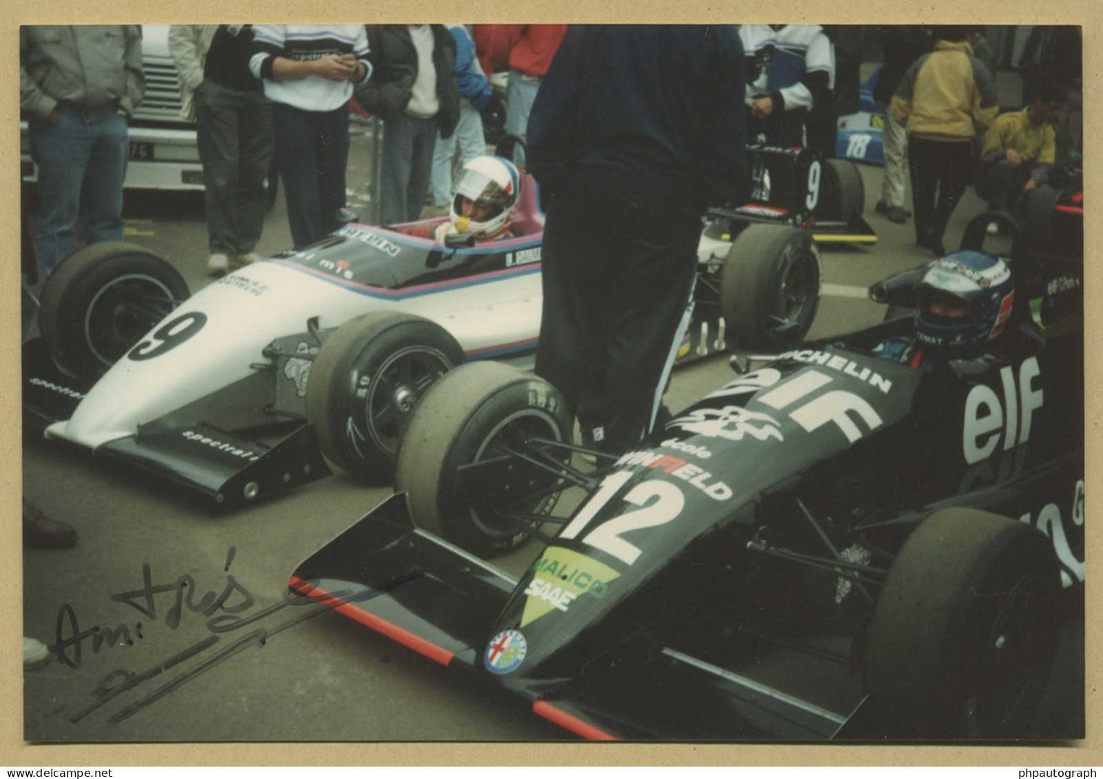 Laurent Daumet - Pilote Automobile Français - Photo Originale Signée - 1992 - Sportspeople