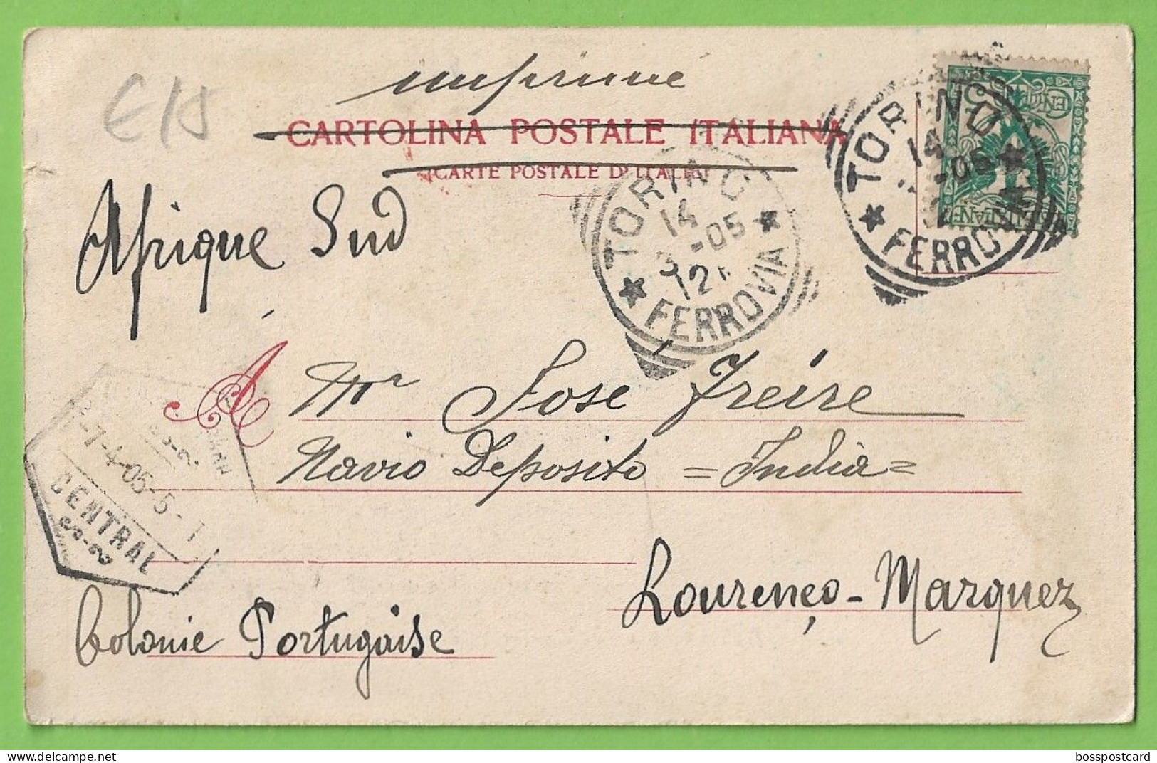 Torino - Turim - Riua Del Po E Castello Del Valentino - História Postal - Stamps - Timbres - Ferrovia - Italia - Castello Del Valentino